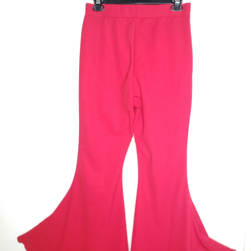 Red Flared Pants - Picture 3 of 13